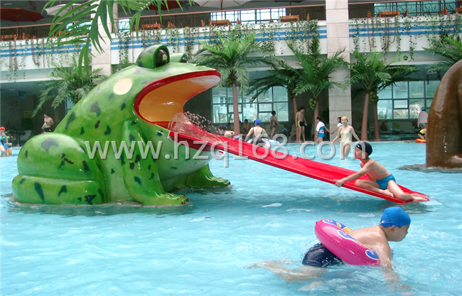 儿童戏水设备青蛙滑梯
